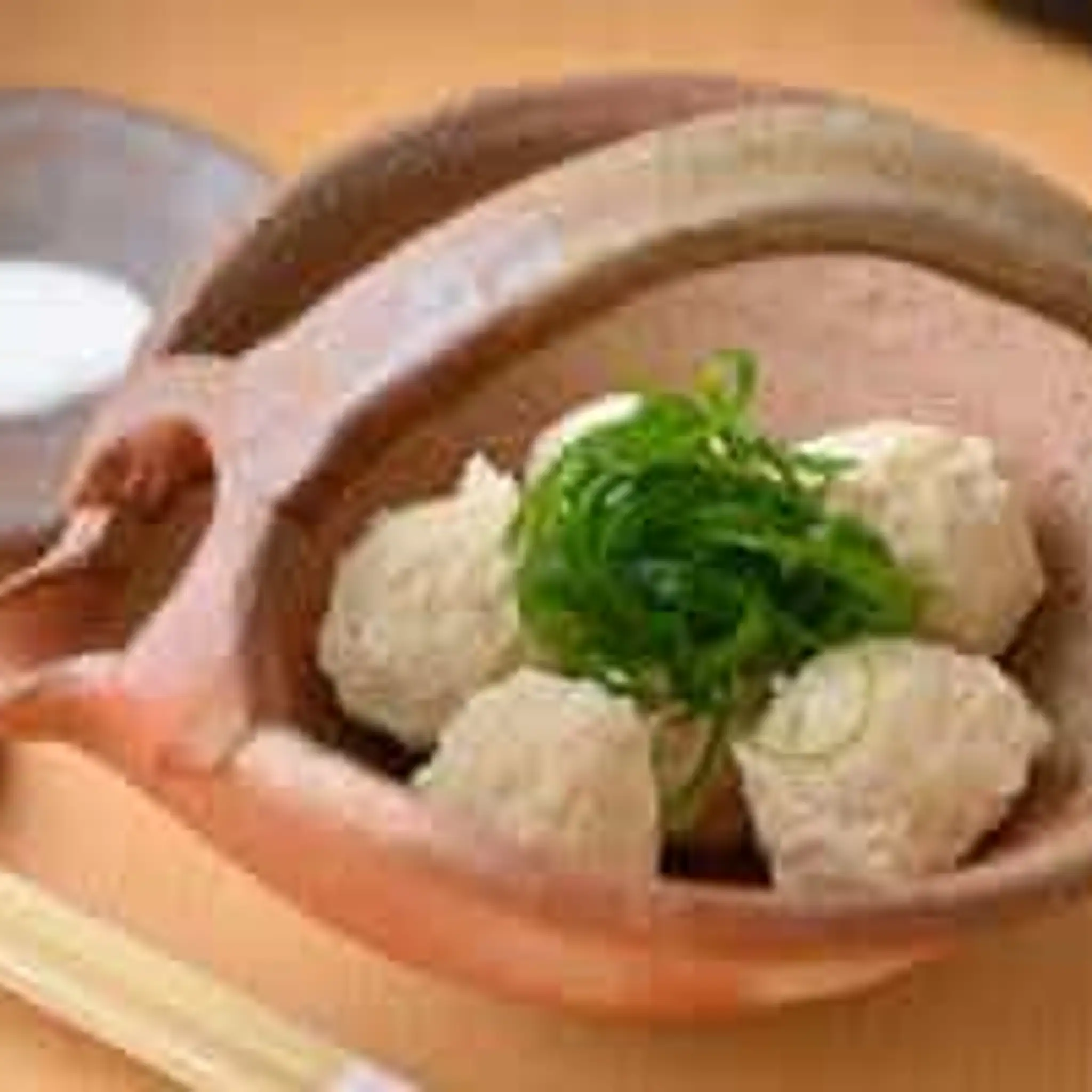 地鶏のつくね~酵素塩とポン酢で~
